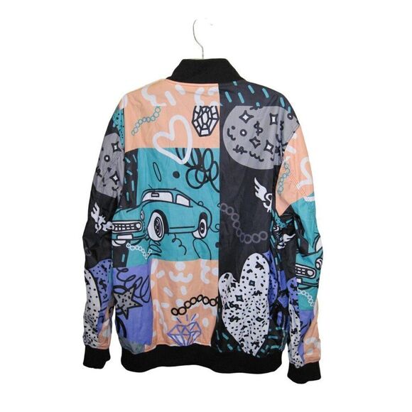 Screenshot Brand Colorful Graphic Bomber Jacket Size XL 1970s,‎ Hip Hop, Urban - Picture 2 of 7